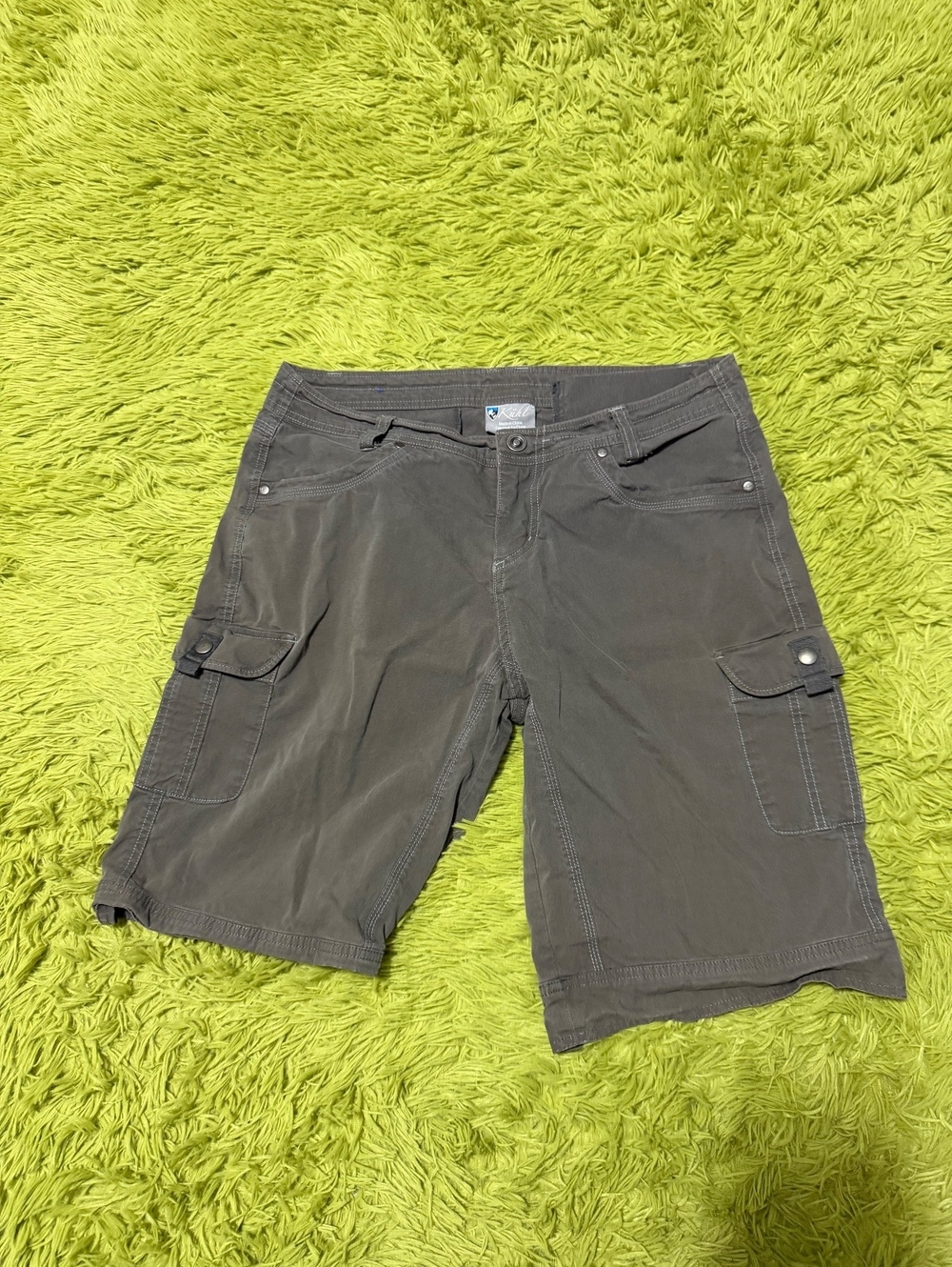 KUHL Women's Size 12 Splash Cargo Hiking Shorts Gray
